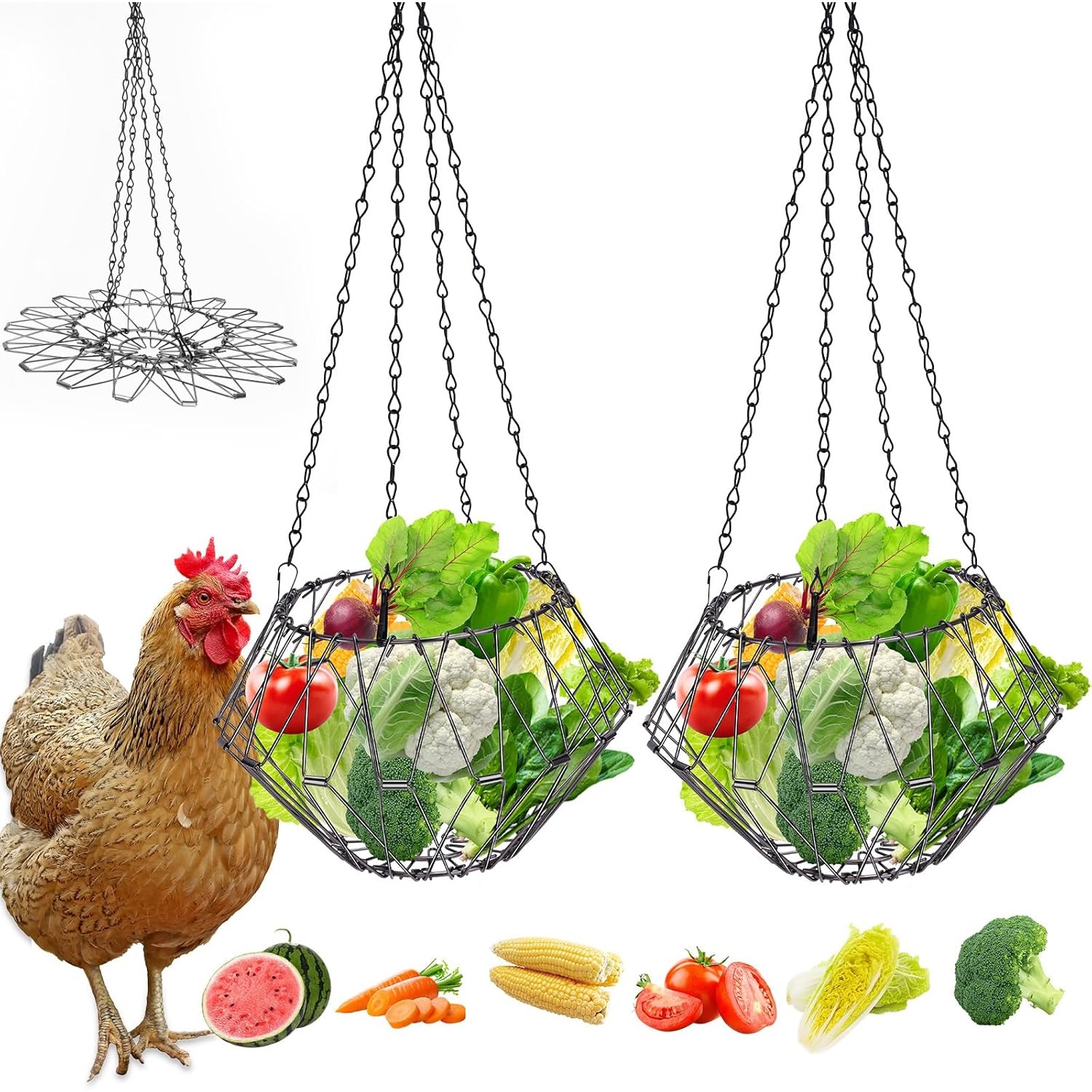 Image of Farm Practical Poultry Feeding Accessory, Lightweight Hangable Design For Daily Livestock Care Work