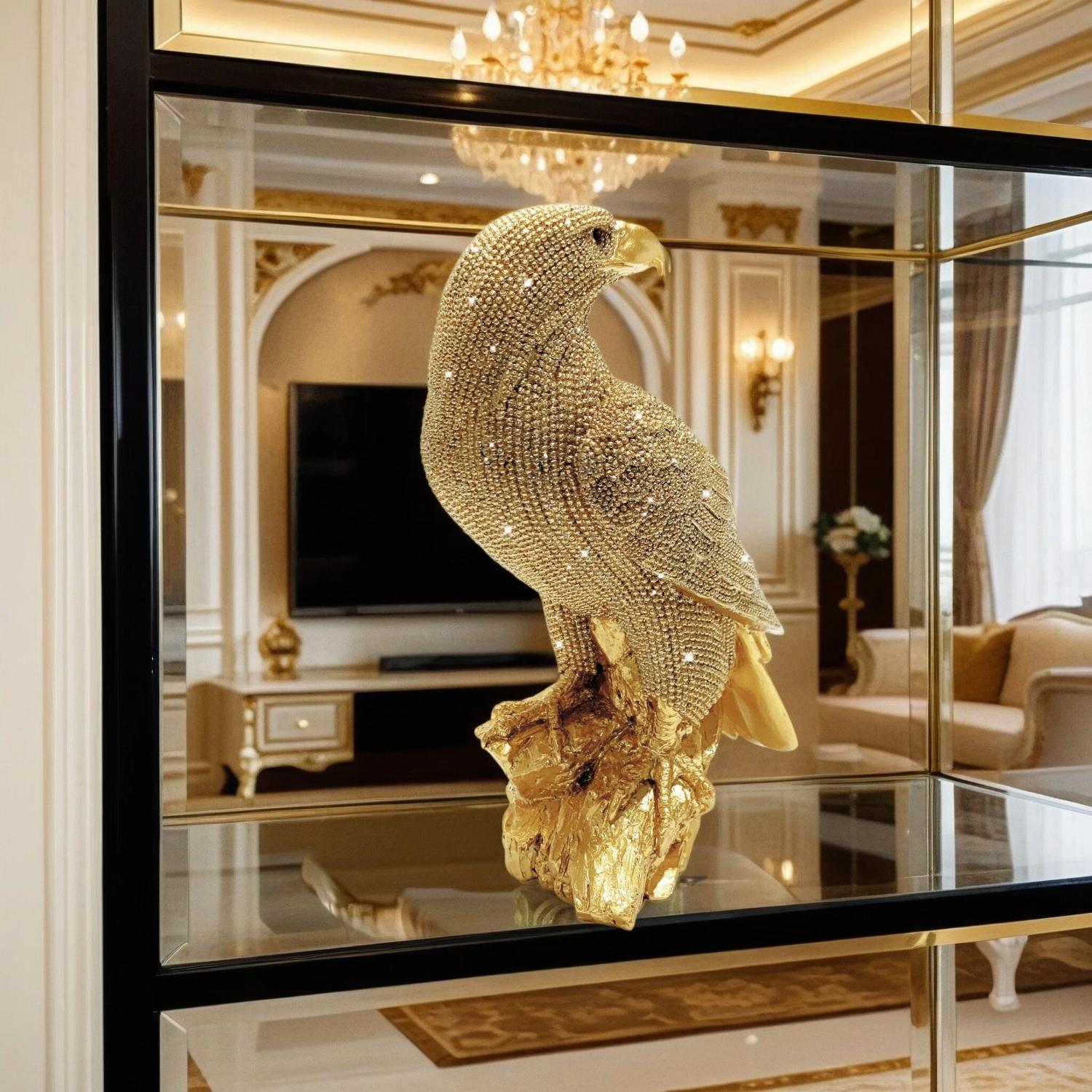 E-shop Ein luxuriöser Adler-Statuen-Ornament, strahlend und , symbolisiert Stärke und . Es ist ein ideales Geschenk zum Vatertag, Weihnachten, Neujahr,