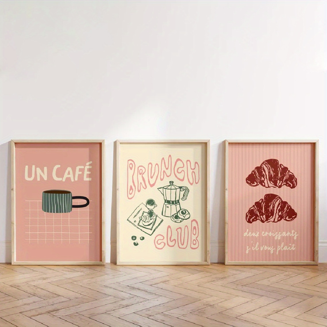 Image of Set Of 3, Vintage Poster, Kitchen Art Prints, Wall Art Bundle, Prints, Food Quote Art, Suitable For Kitchen Decoration, Housewarming Gift, Unframed
