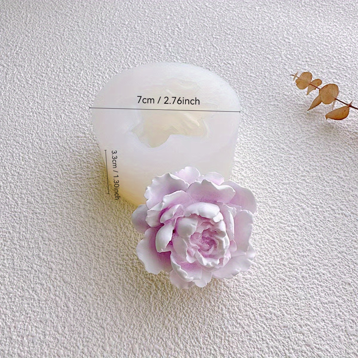 E-shop 3D Jasmin Silikonformen für Duftkerzen, Seife und Harzhandwerk - Mit einem rosa-weißen Blumendesign, handgemachte Wohndekor-Werkzeuge für