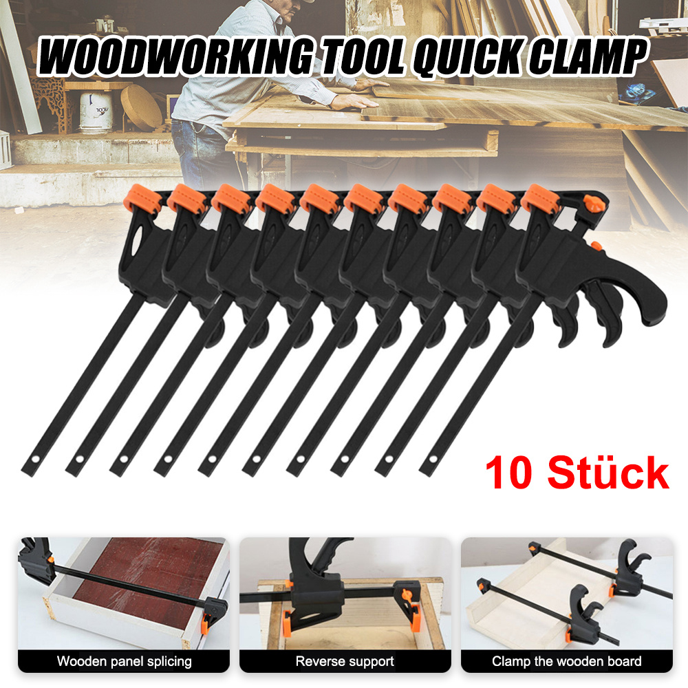 4 Sets Of Quick Release Woodworking Fixtures, Diy Woodworking Clips - Vertical Fixing Clips, Durable Plastic, Metal, Diy And Diy Manual Tools, No Power Required