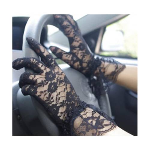 black lace gloves women ladies elegant short lace gloves princess dress gloves for wedding dinner party
