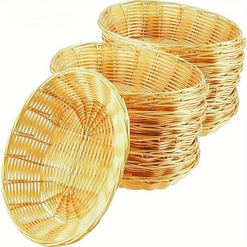 7 Plastic Oval Baskets, Multifunctional Storage And Organizing Boxes, Kitchen And Dining Room Decorations, Central Display Boxes, Baskets, Boxes, And Containers For Home Organization, Shelf Baskets