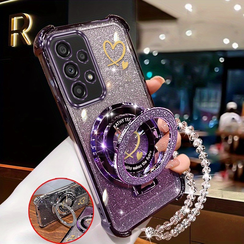 TEMU Phone Case: A53 5g -shaped Ring-shaped Stand And Lanyard Case Made From Comfortable Feel Enhancing Durable In Casual For Galaxy A53 5g