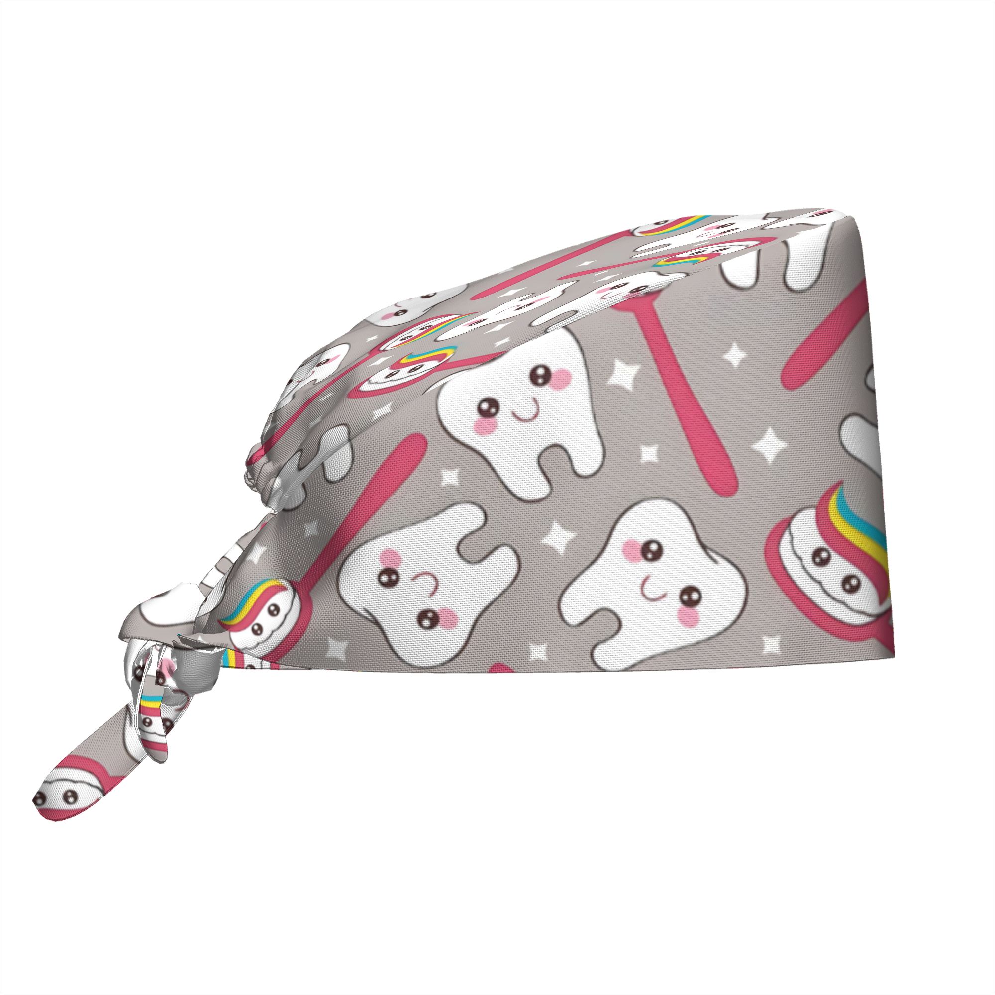 TEMU 1pc Dental - Adjustable Work Hat With Dental Office Decor, Breathable Dental For Dentists, Hygienists, Dental - Christmas Theme