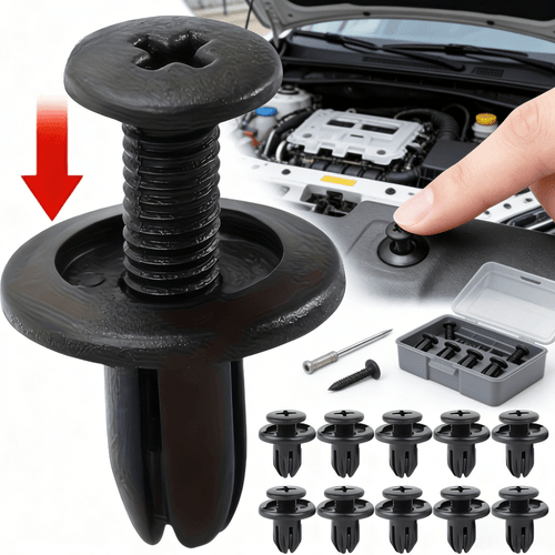 50pcs universal car fender liner mud flap bumper fastener retainer clips kit
