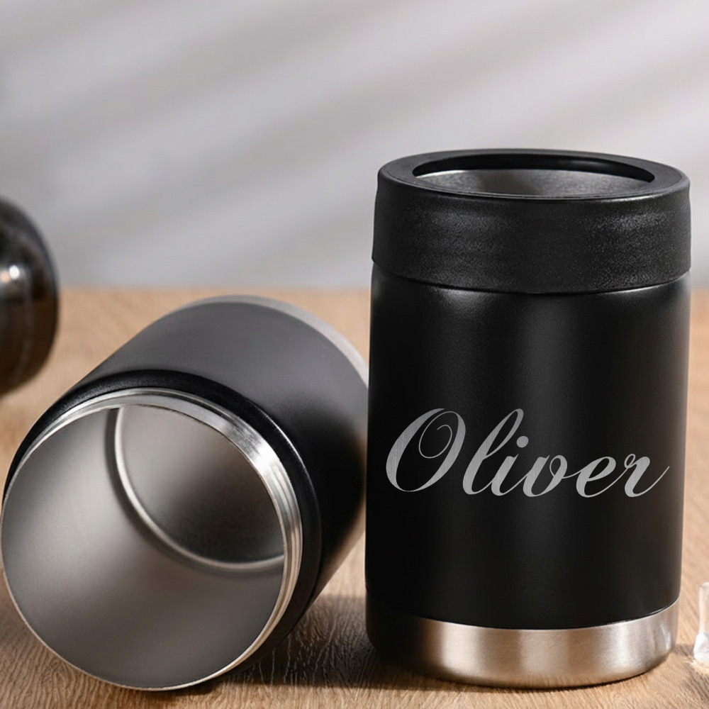 TEMU Personalized Engraved Beer & Beverage Can Sleeves/ Custom Metal Beer Can Coolers/ Engraved Beer Can Insulated Sleeves/ Bachelor & Bachelorette