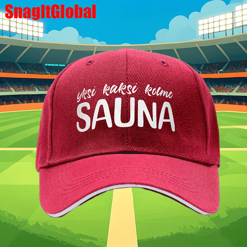 TEMU Unisex Kaj Bara Sauna 2025 Caps, Headwear Baseball Caps, Vintage Trucker Hats, Adjustable, Optional 1-2pcs