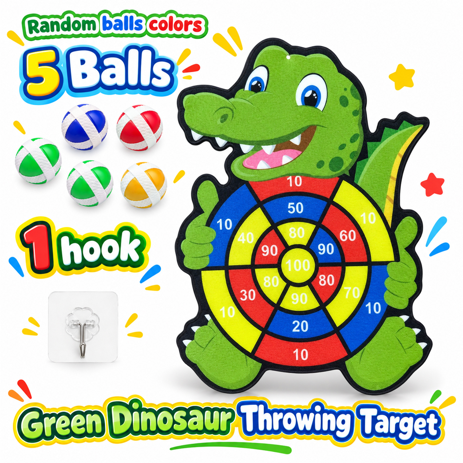 Elephant Crocodile Dartboard Toy for Interactive Fun