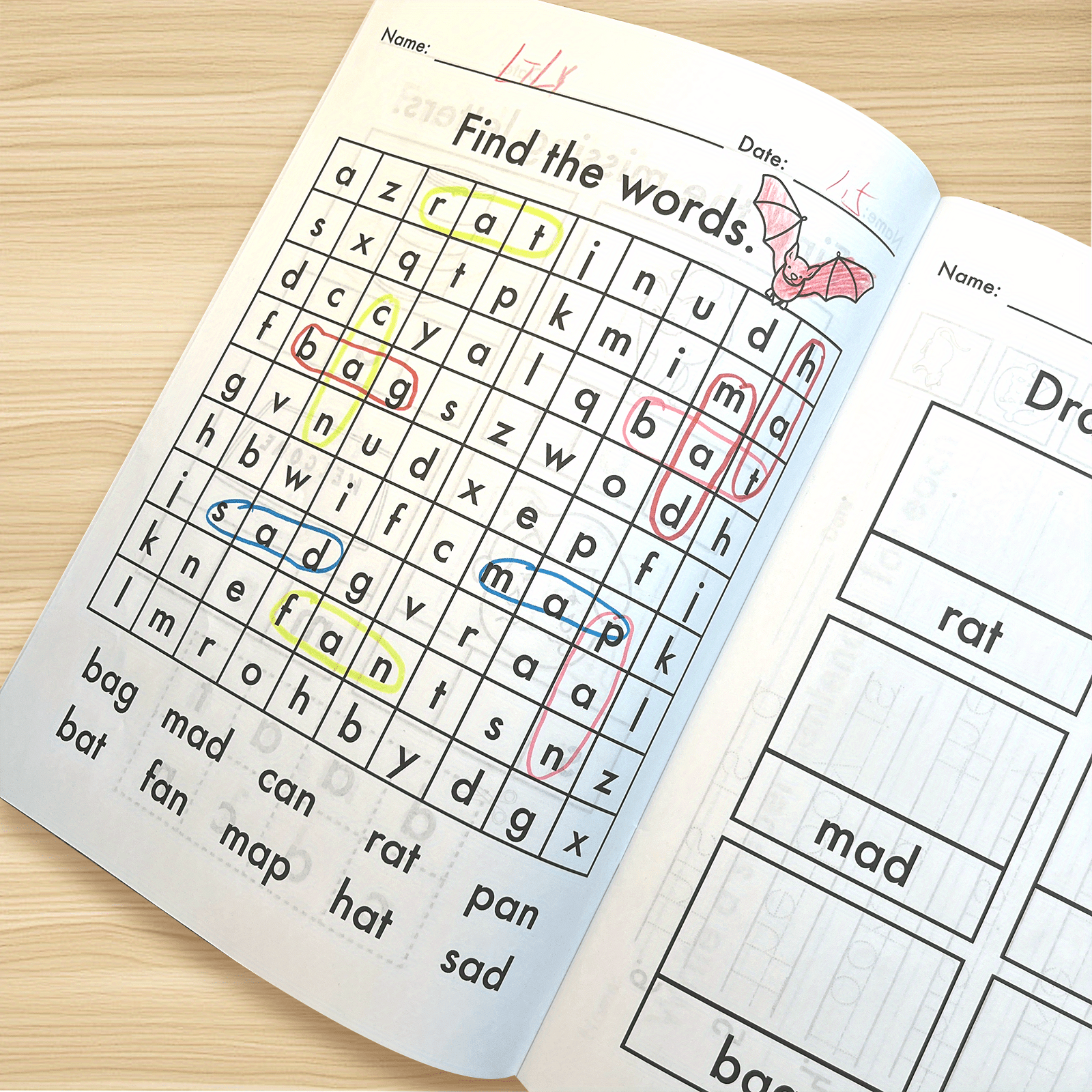 Color Your Words: A Fun and Interactive Workbook for Kids to Practice Writing and Build Vocabulary