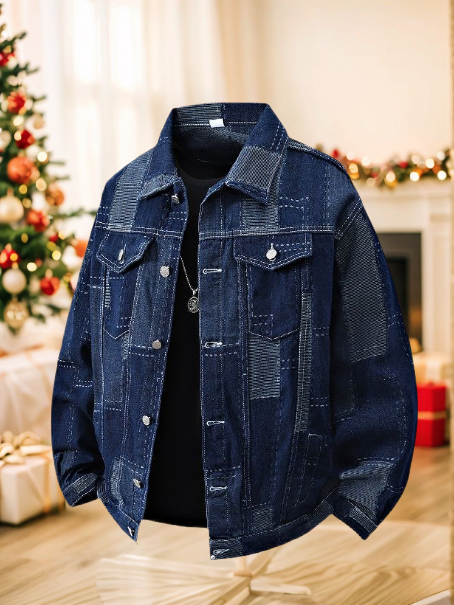 Mens Denim Jacket Amazon Frontwalk Men Denim Jacket Long Sleeve