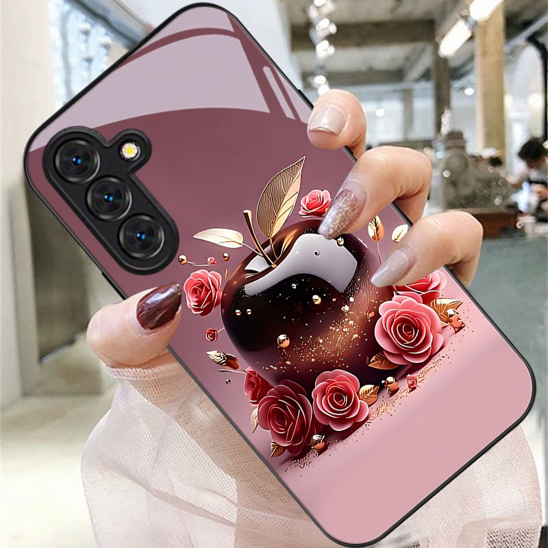 Etui za telefon - Luksuzen etui za telefon z vzorcem Apple za Samsung Galaxy