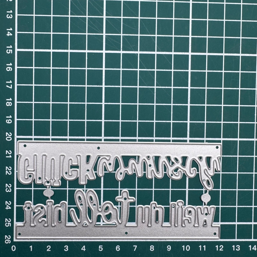 Image of 2025 New Arrival German Letter Glückwunsch Weil Du Toll Bist Metal Cutting Dies For Scrapbooking Card Making Stencils Photo Albums