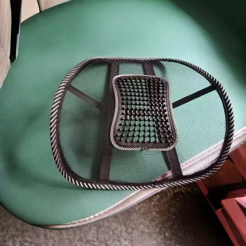 TEMU Cojín Lumbar Transpirable - Almohada Ergonómica de Malla para Respaldo, Ideal para Conducir y Sillas de Oficina, Soporte para la Parte de la