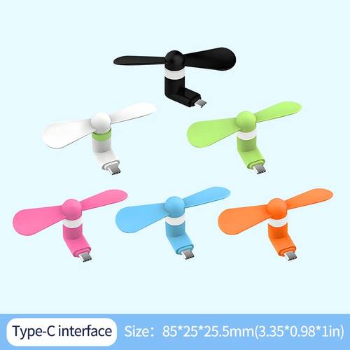 mini ventilador usb , ventilador de teléfono, universal tipo c para , ventilador pequeño portátil, ventilador silencioso de regalo, ventilador de enfriamiento para deportes y montañismo