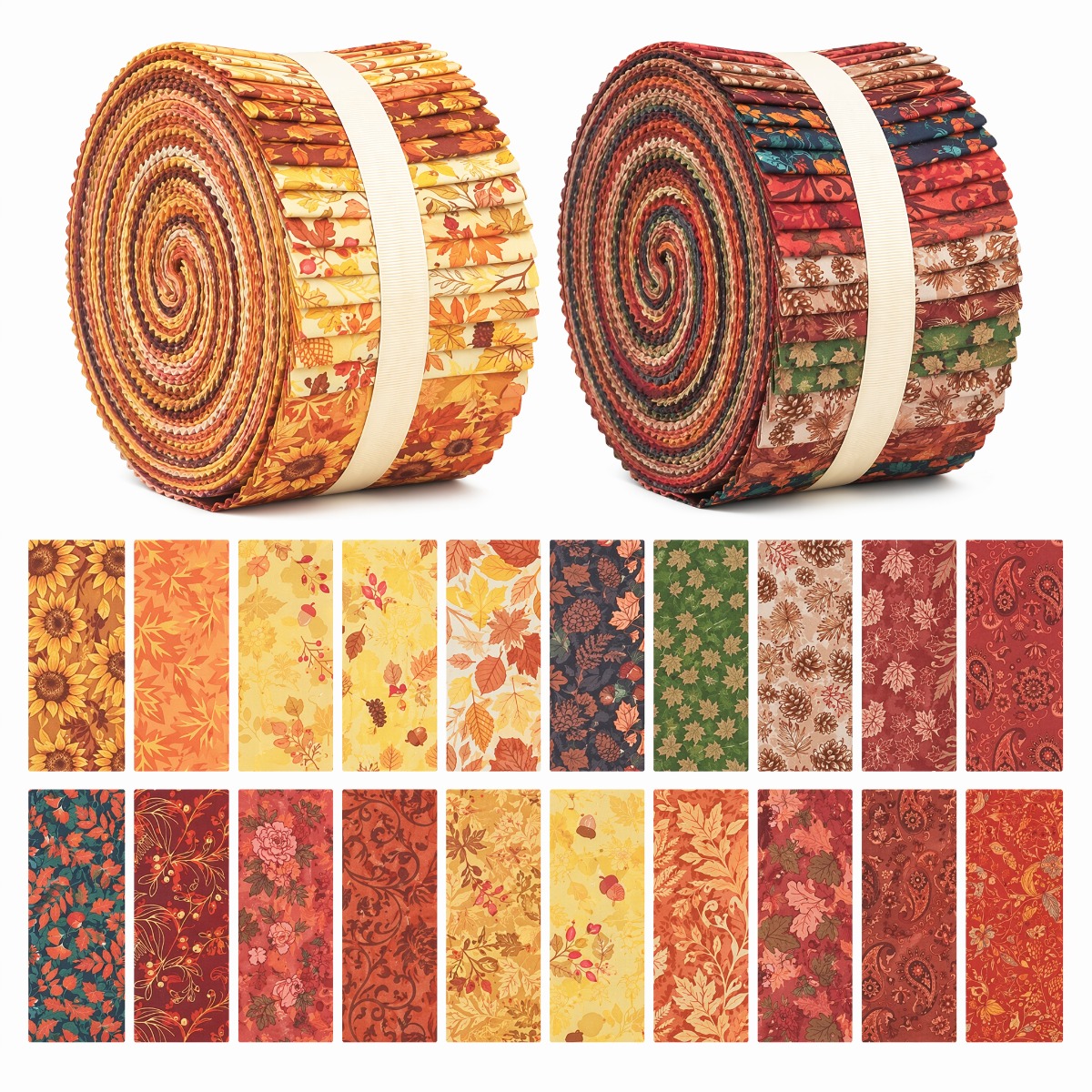 TEMU 40 Pre-cut Quilting Fabric Strips, For Quilting Supplies, Crafts, And Sewing, Soft Fabric Strips Suitable For Blankets, Rugs, Upholstery, Home