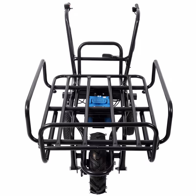 electric transportation cart 24v 350w motor powered utility garden wagon dump cart 265 lbs load capacity with metal handle and 16 yard cart and wagons for lawn Product details 4