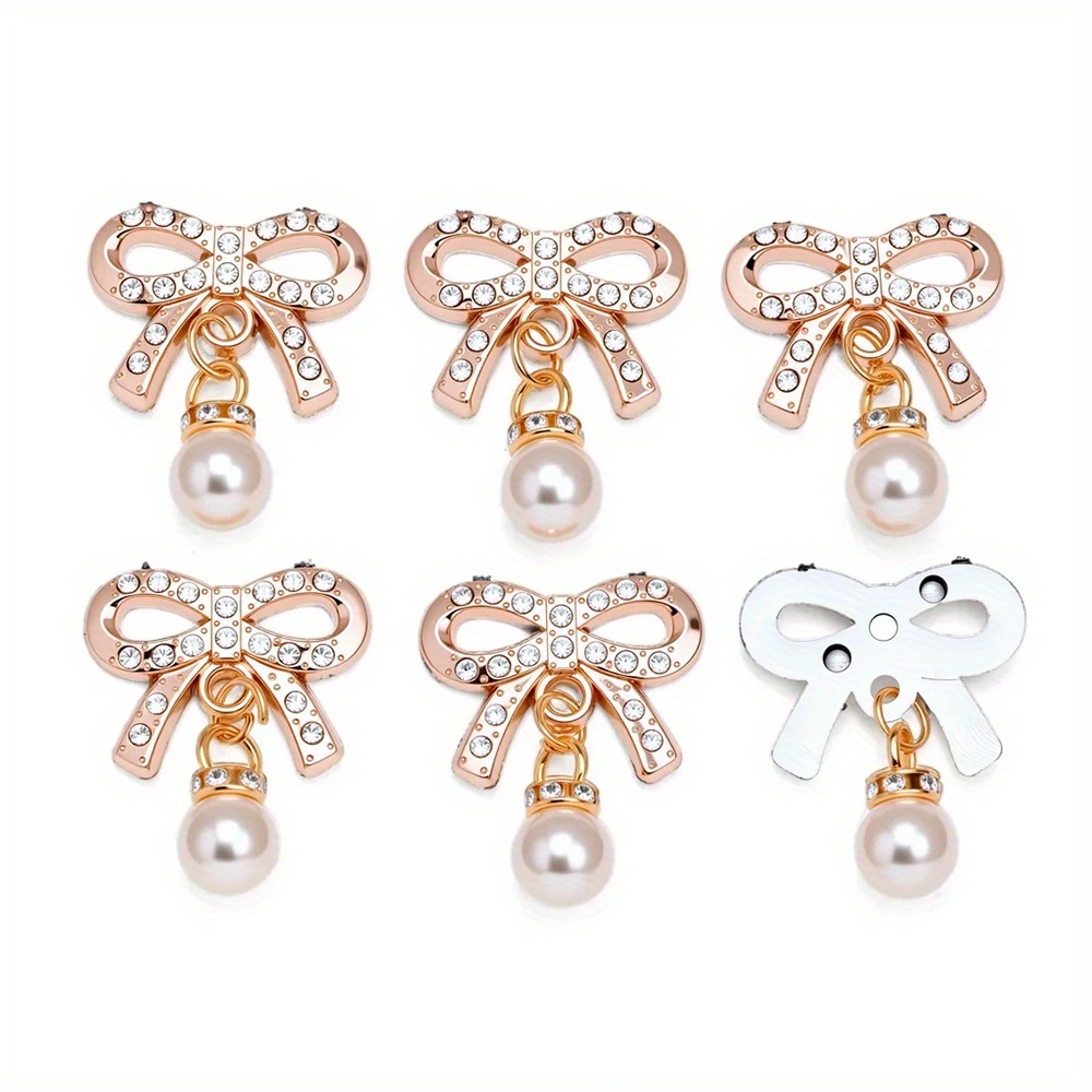 E-shop 10 Stück exquisite schleifenförmige Aufnäher, 27×20 mm, für Haar-Accessoires, Handyhüllen-Dekoration, Nagelkunst-Anhänger, Kleidungsverzierungen