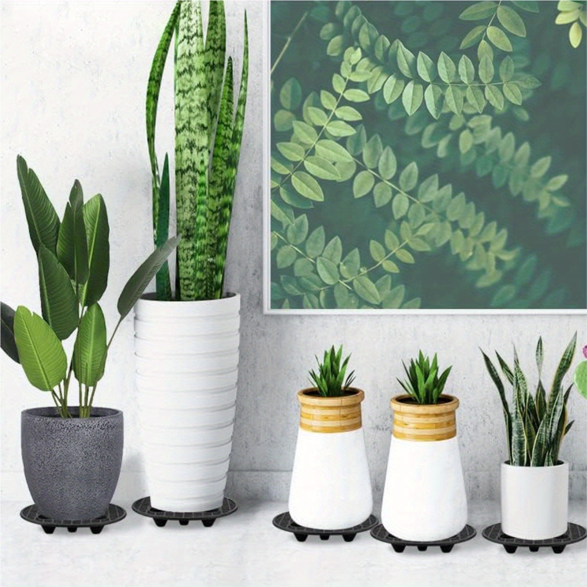 6x plant level pot elevator heavy duty plant stands 20 30cm plant pot saucer details 7
