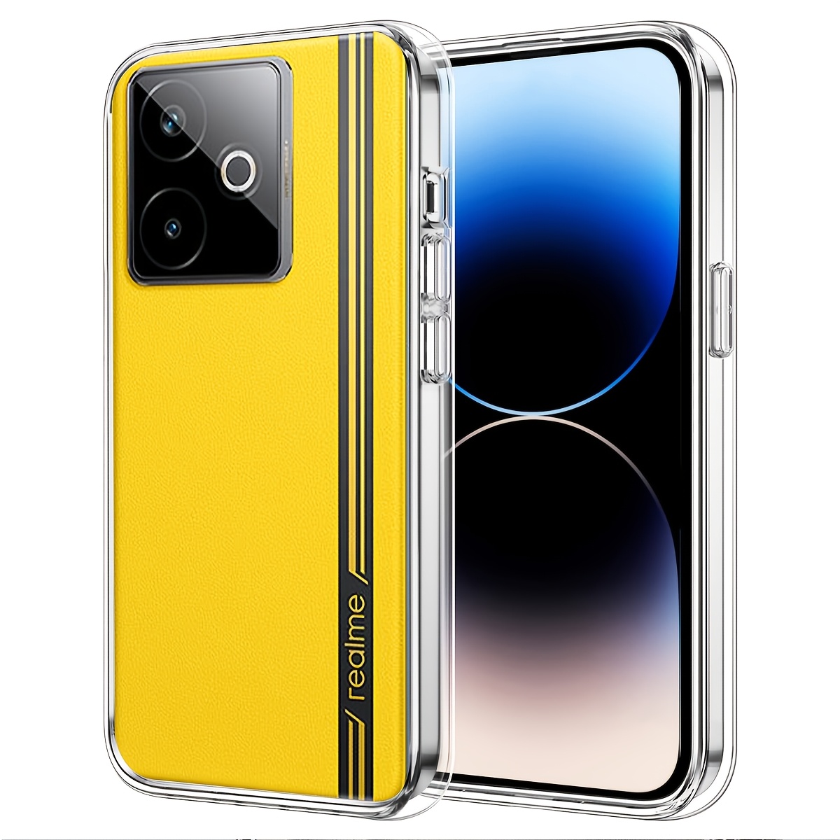 TEMU Custodia per telefono - Una custodia in TPU per Realme GT 7T, caratterizzata da un design , morbida, completamente e anti-caduta