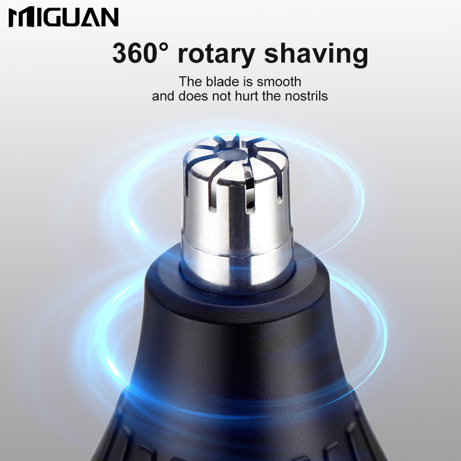 Professional USB Rechargeable Multi-Functional Grooming Kit for Nose, Ear, Beard, and Eyebrow Hair with Portable Design