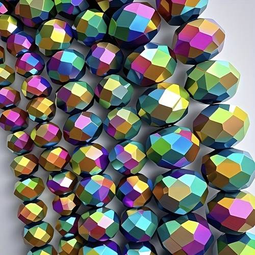 62pcs 82pcs 100pcs 4 3mm 6 5mm 8 6mm colorful wheel glass flat beads bohemian style decorative flat beads suitable for jewelry making for bracelets necklaces earrings mobile chains home decor additions