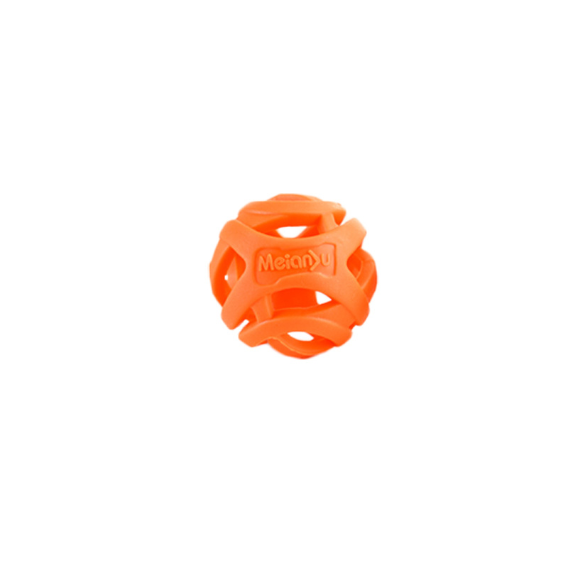 E-shop Lustiger 2,17 Zoll/5,5 cm Hohlball zum Zähneknirschen, elastischer Gummiball als Haustierspielzeug, Hundespielzeug zum selbstständigen Spielen