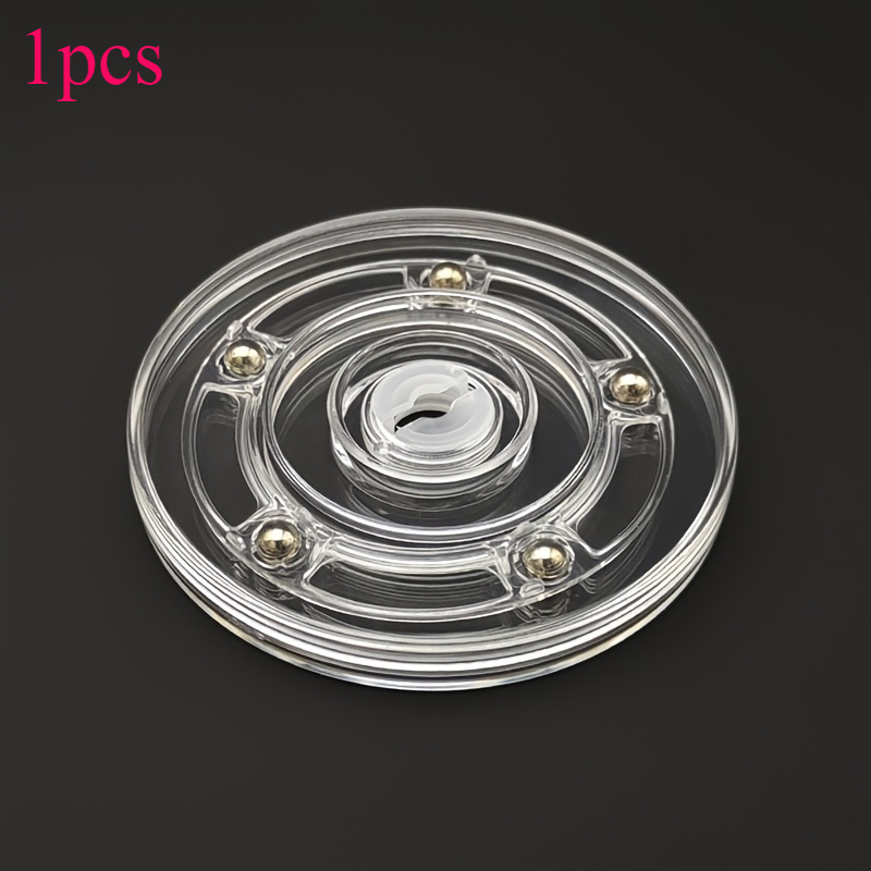 TEMU 1pc 360° Rotating Display Stand With Smooth Plastic Ball Bearings - No Electricity Needed, Classic Turntable For Home Decor, Offices, Retail Stores & Art Displays