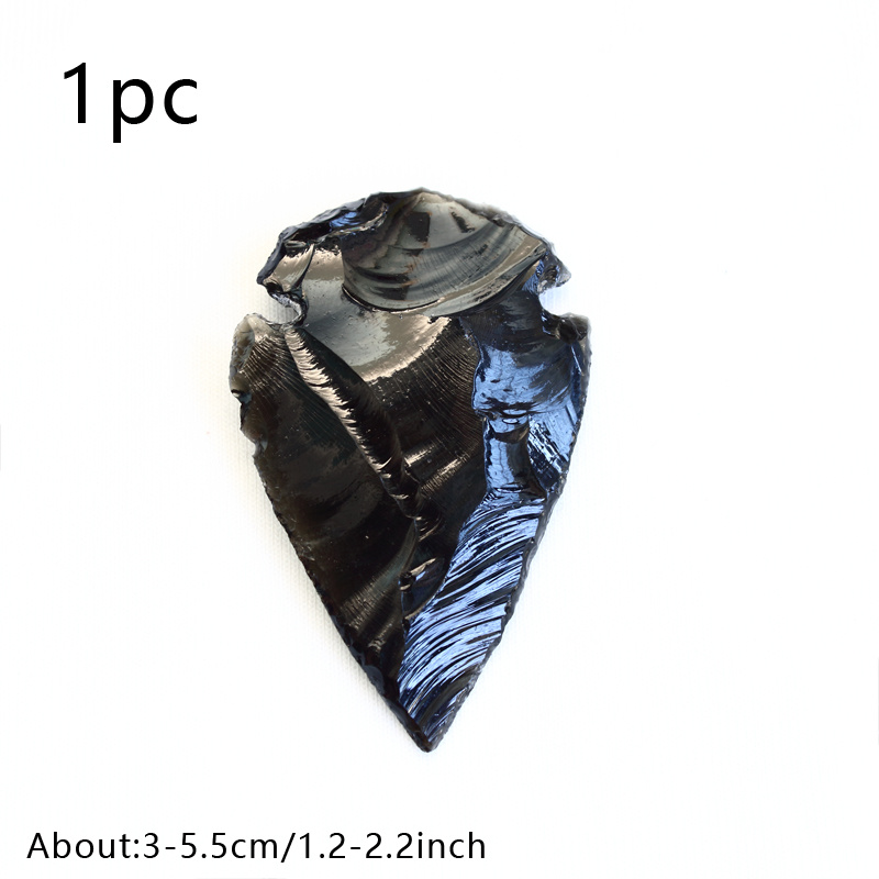 TEMU Natural Obsidian Stone Hand-polished Shape, Synthetic Gemstone, Suitable For Jewelry, Accessory Making, , Pendants, Perfect Collectible And Gift
