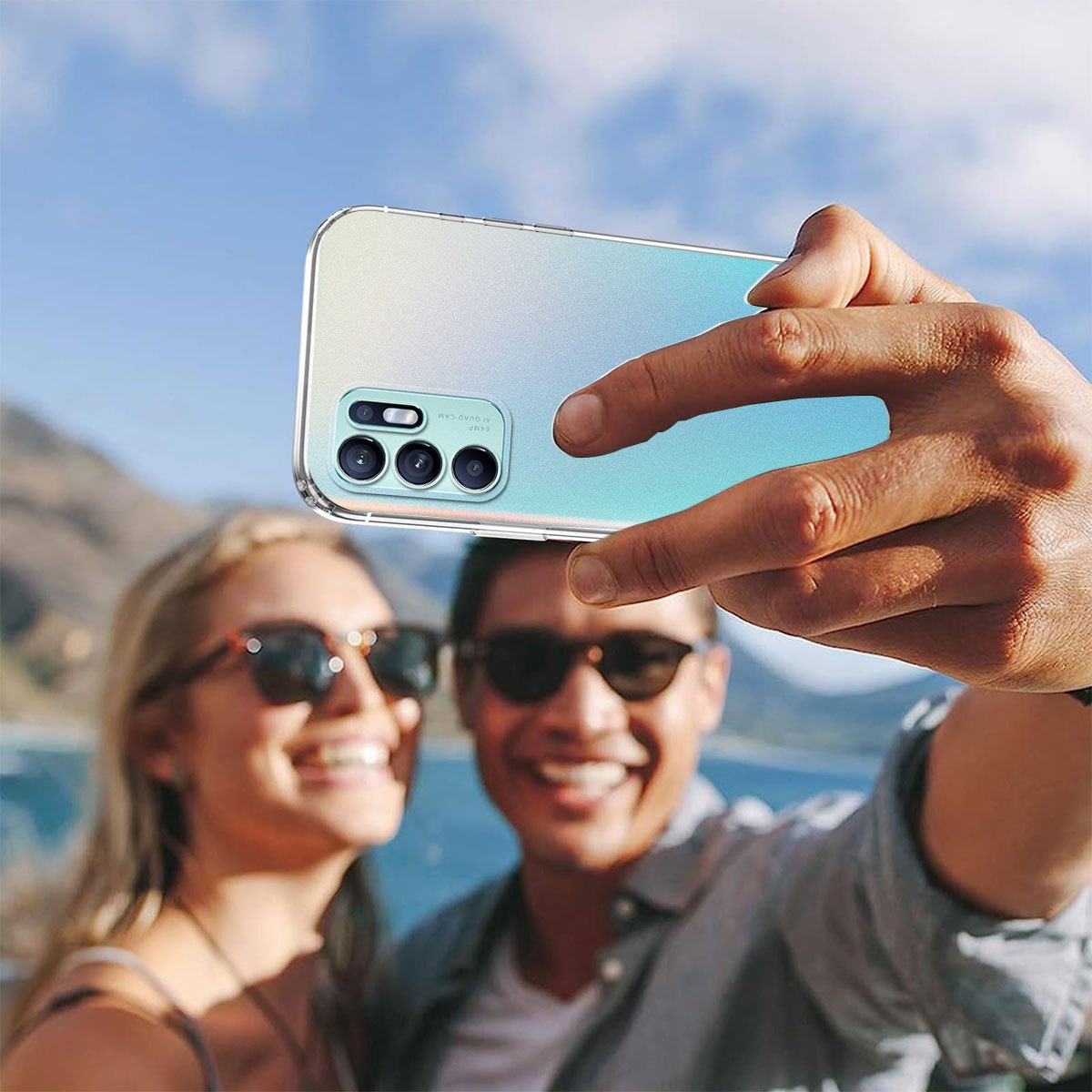 TEMU Ultra-thin And Anti-fall Mobile Phone Case For Oppo Reno 6/6pro/6z 4g 5g, Scratch-resistant Soft Protective Case With High-definition
