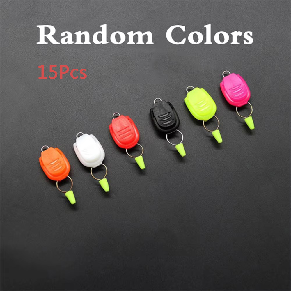 TEMU 15pcs Fishing Line Stopper Clip With Silicone Plug For Baitcasting Reel Spool Device Tackle Additions