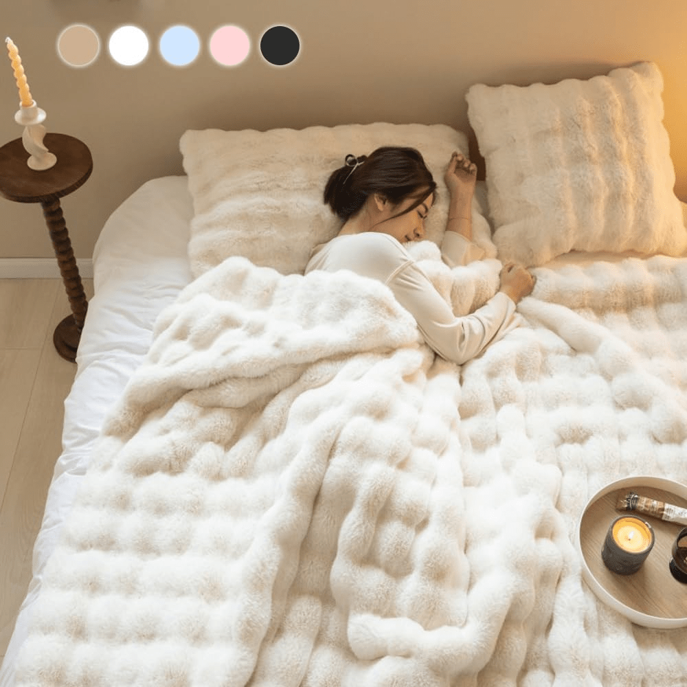 TEMU Black Friday Offer! This Fluffy Blanket Fits The Light Beige, Soft As, Soothes The , Warm The ! Single Size 40% Off, Starting At Â¥913! Offer!