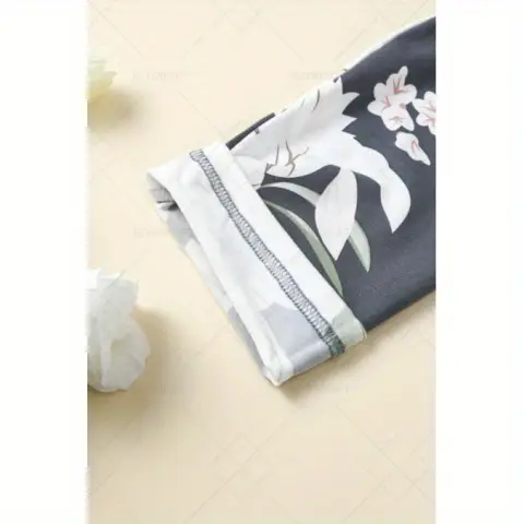 2025 new style home clothes for women three piece set including pure nightgown camisole nightdress and long pants Product details 5