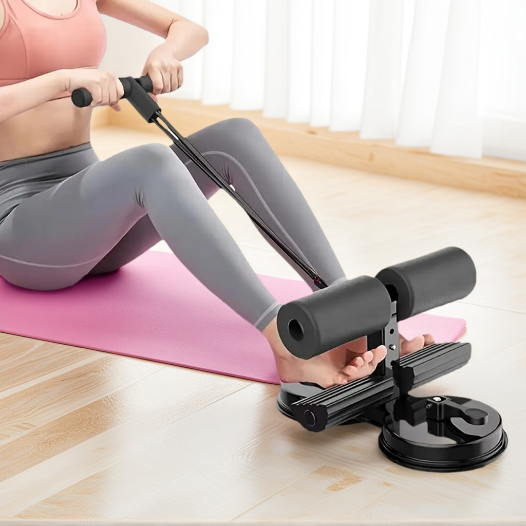 stainless steel sit up assist bar with dual suction cups adjustable   height home fitness equipment suitable for core exercises ideal as a gift for ramadan and christmas non rechargeable single package Product details 1