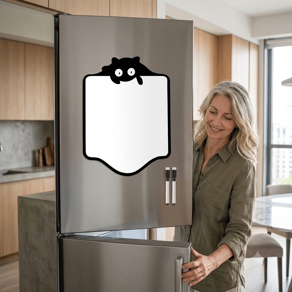 TEMU Large Acrylic Refrigerator Message Board, Reusable Multi-functional Write-and-erase Memo Board - Easy To Store And , Suitable For Scheduling,
