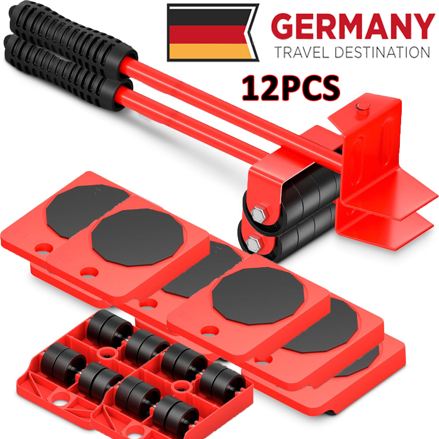 Pack Of 12 Furniture Moving Sliders Set Furniture Lifter Tool Mover Tool Non-scratching Design, | Protects Floors, Durable, And For Home, Office And Appliance Moving