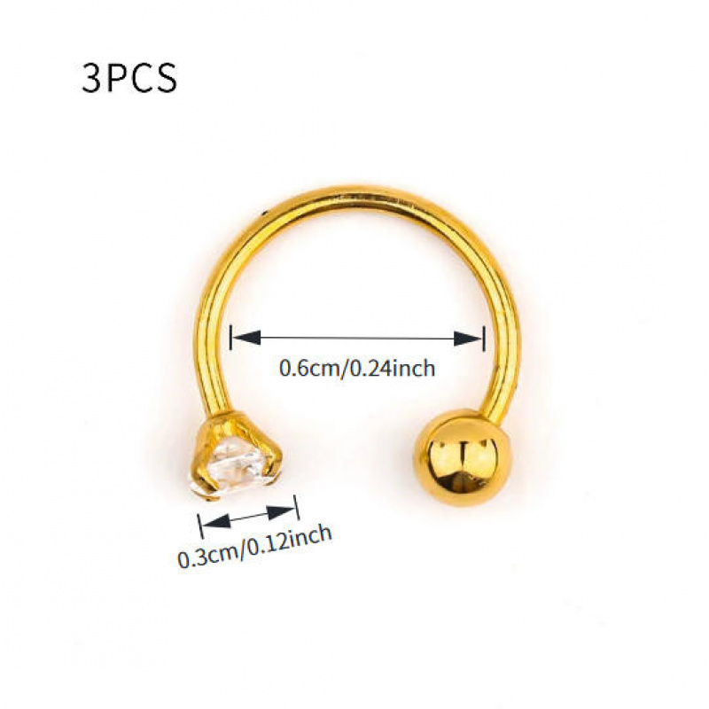 1pc/3pcs/5pcs, A Simple, Delicate And Elegant Niche Inlaid Synthetic Cubic Synthetic Zirconia Stainless Steel Piercing Piercing Piercing Nail Screw Stud Earrings