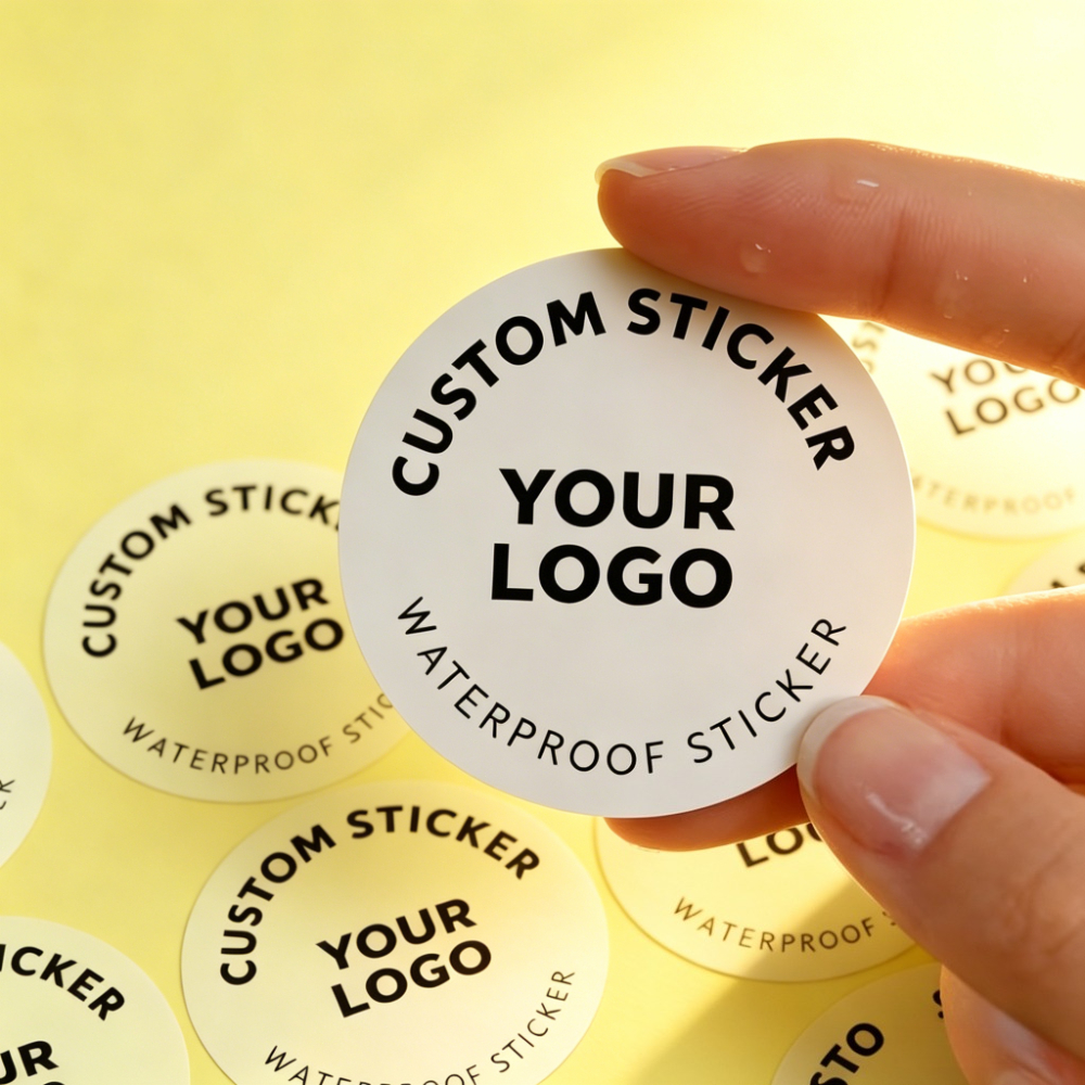 Custom Self-Adhesive Paper Stickers, Personalized Round Labels