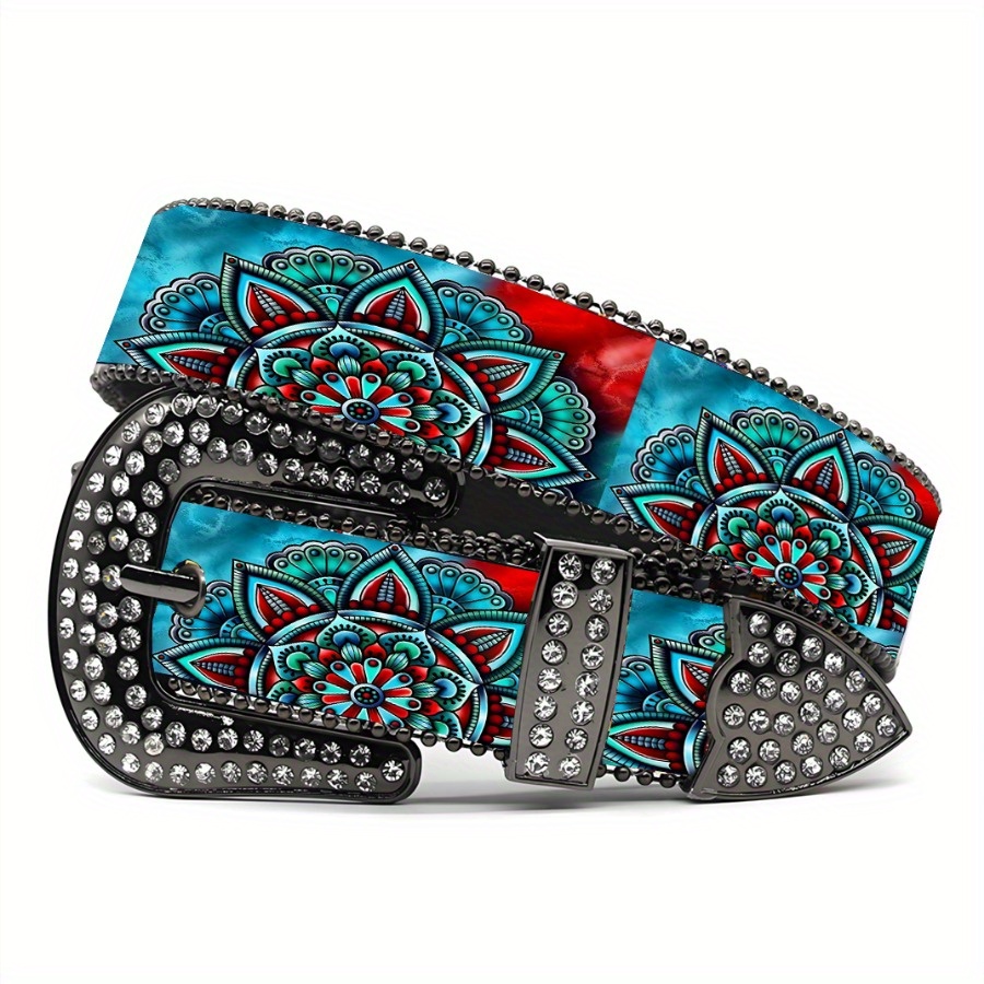 green sunflower sparkle belt - vintage y2k punk hip hop  display picture 3