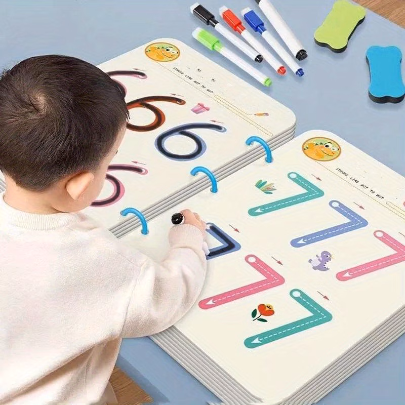 pre school exercise book for children fun tracing and writing activities for learning and practising ready for pre school magic exercise text set 96 reusable pages Product details 8