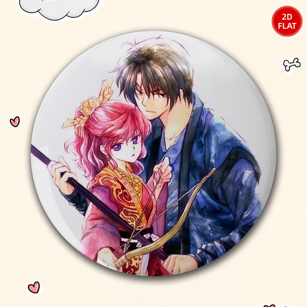 TEMU 2d Flat, 1pc 1pcs 2026 Classic Anime Brooch/pin/badge Suitable For Jeans, Clothes, Backpacks & Hats - Elegant Collectible Badge For Events,