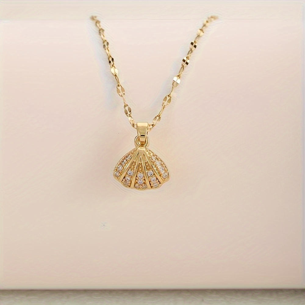 Elegant Shell Pendant Necklace for Women, Adjustable