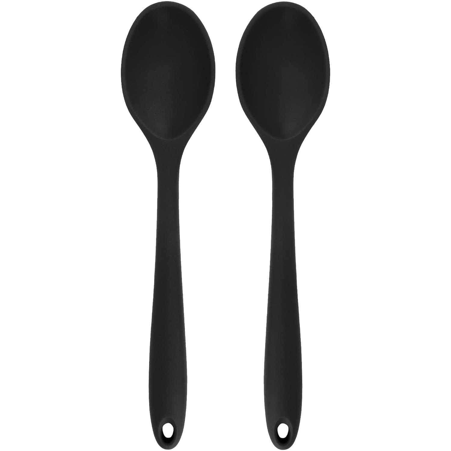 TEMU 2pcs Silicone Spatulas, Kitchen Cooking Baking Large Spatulas, Food-grade Easy To Clean, Soft Silicone Non-scratching To Cookware Coating,