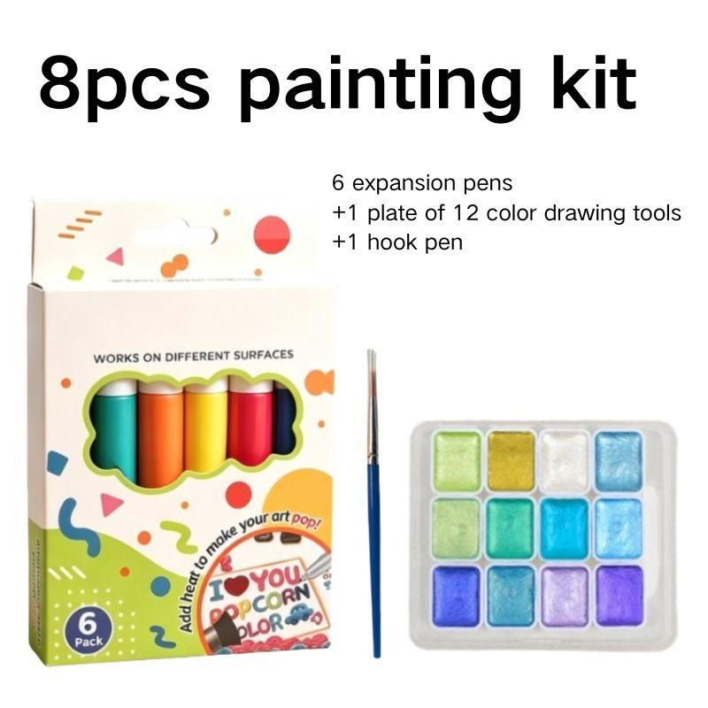 Image of 8pcs Embossed Art Pen, Suitable For Crafts, , Greeting Cards, Photo Albums, Posters And Decorations