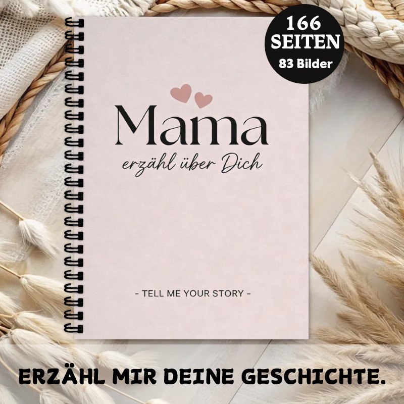1pc A5 Life Story Journal, Mother's Day Gift Notebook, "mom, Me About Yourself" Themed Guided Journal To Share Her Life Story