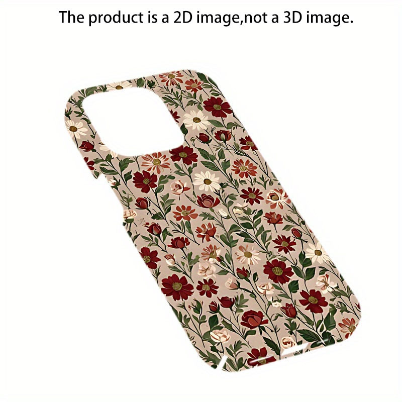 TEMU Phone Case - 2d Printing, 1pc Heat Transfer Phone Case - Durable Glossy Full Coverage Hard , Offering Superior Protection, Tough And