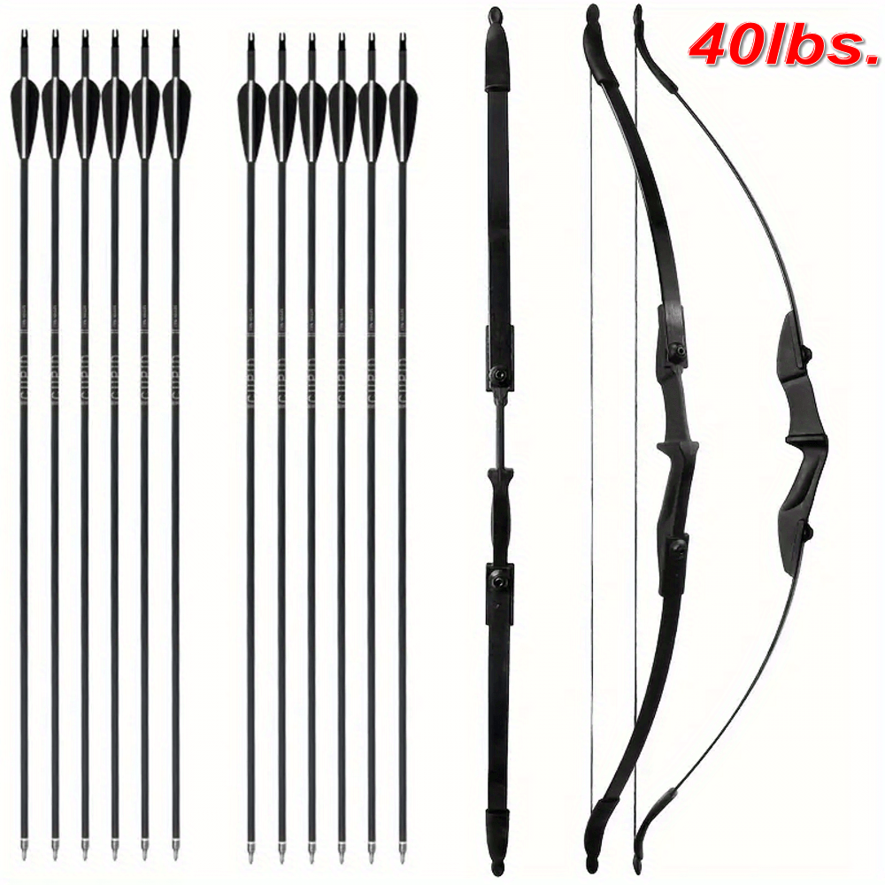 TEMU And Arrow Inch Archery 20lbs/30lbs/40lbs Right Left Hand With 12pcs 30" Fiberglass Arrows For Outdoor Practice Training