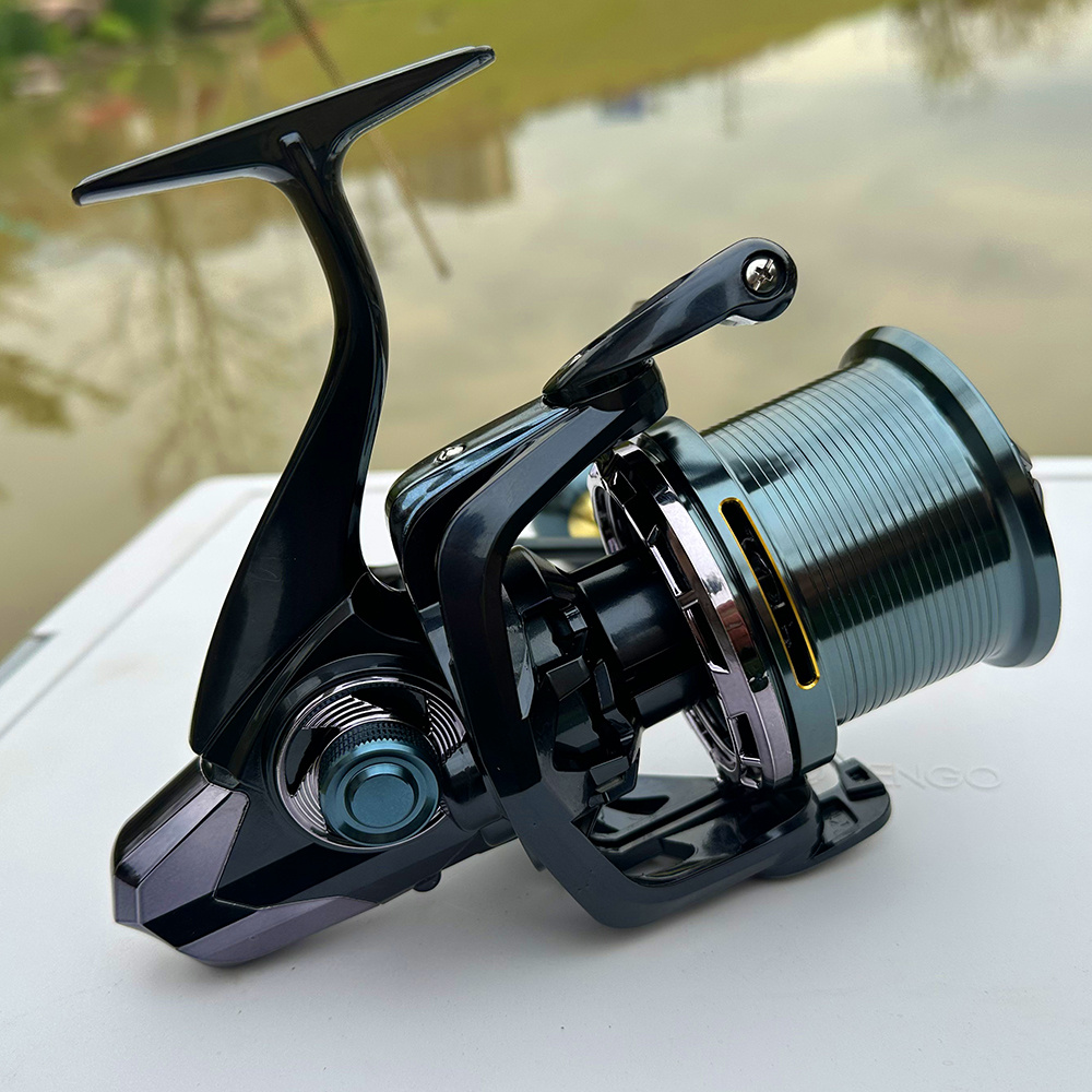 9000-14000 Series Fishing Reel * 66.14LB Brake Power *-Free Long Casting  Fishing Reel, Suitable for Medium to Large Fish, Spinning Reel with  Screw-In Metal Handle