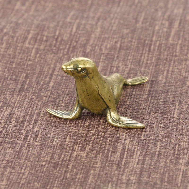 Image of Collectible Figurines ，1 Vintage Sea Lion Statue With Unique Sealed , No Electricity Needed, Christmas, Halloween Decor & Autumn Home Decoration Collectible