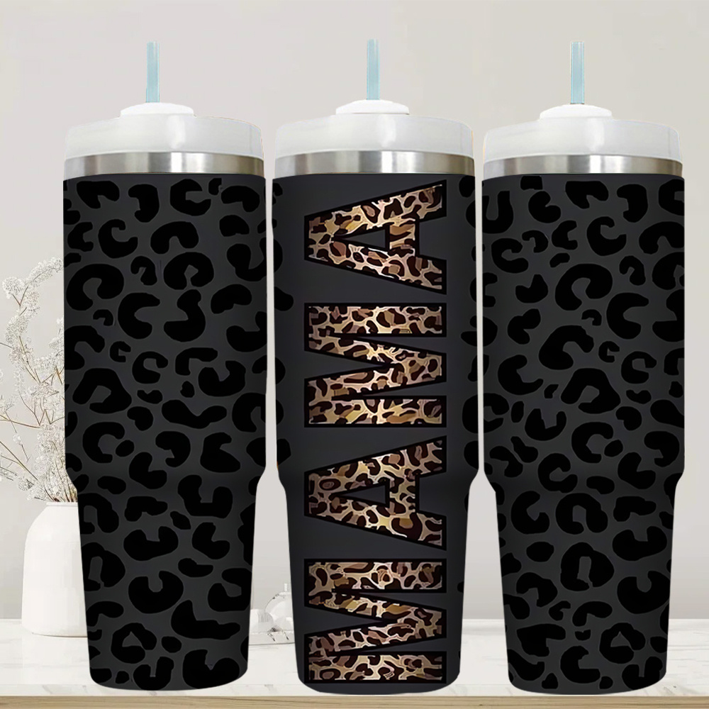 

30oz Leopard Print Stainless Steel - Reusable, Insulated For Drinks, Outdoor Activities, School, And Gifts